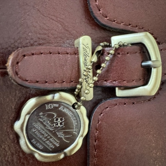 Patricia Nash Marlow Buckle Leather Satchel Handbag - Picture 8 of 10